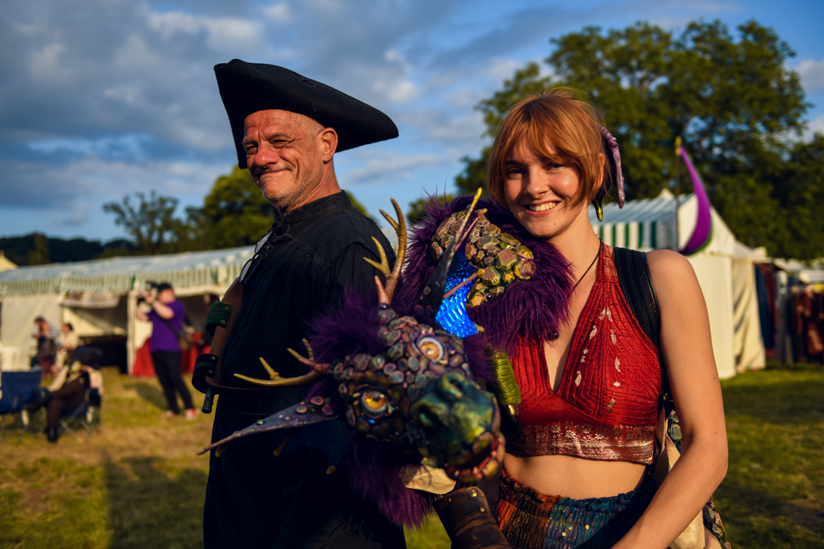Couple in fancy dress at Fantasy Forest Festival