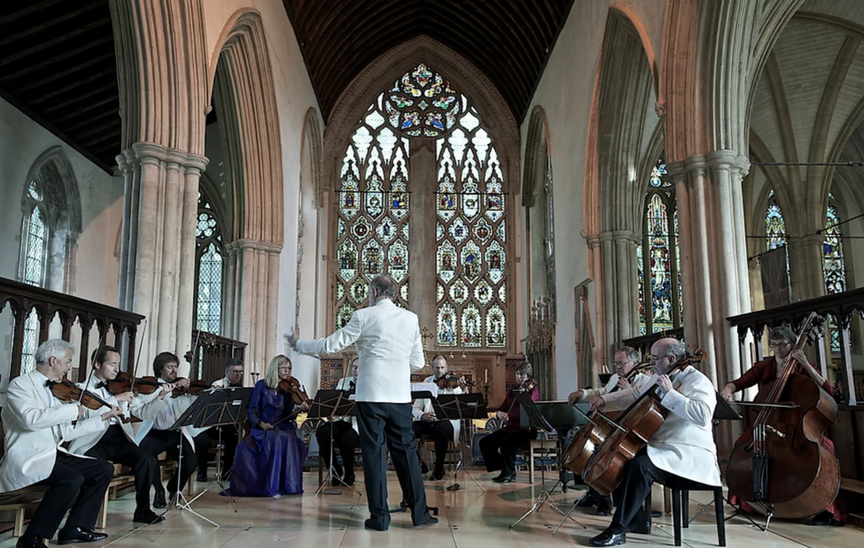 Classical music concert inside a church